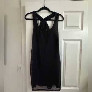 BCBGeneration Black Mini Dress with Crisscross Back
